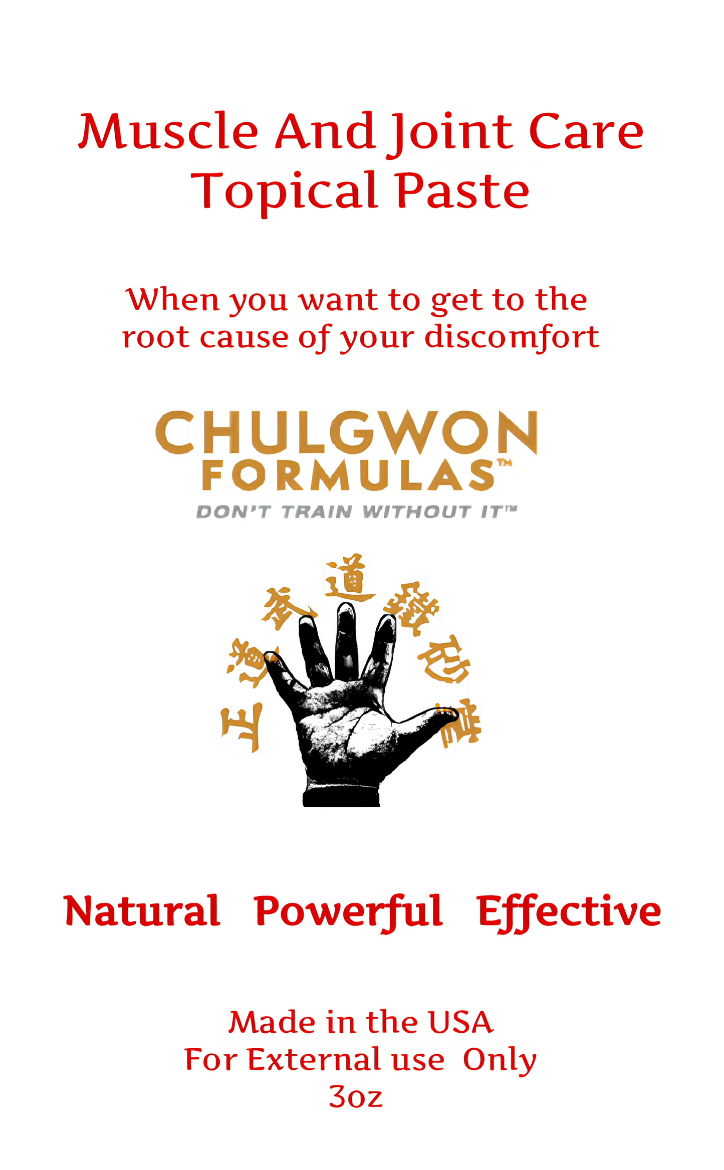 Muscle and Joint Care Topical Compound