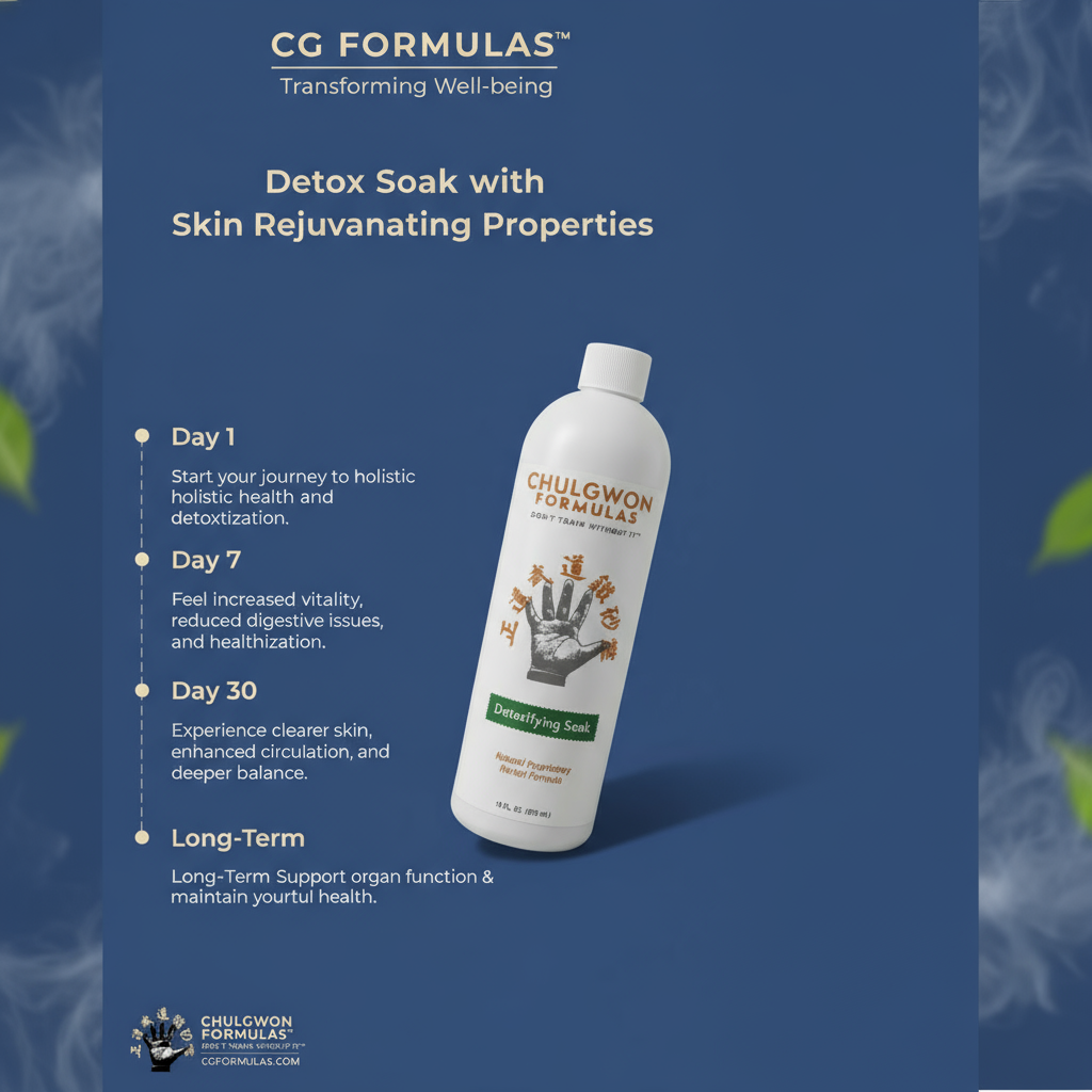 Detox soak with skin rejuvinating properties