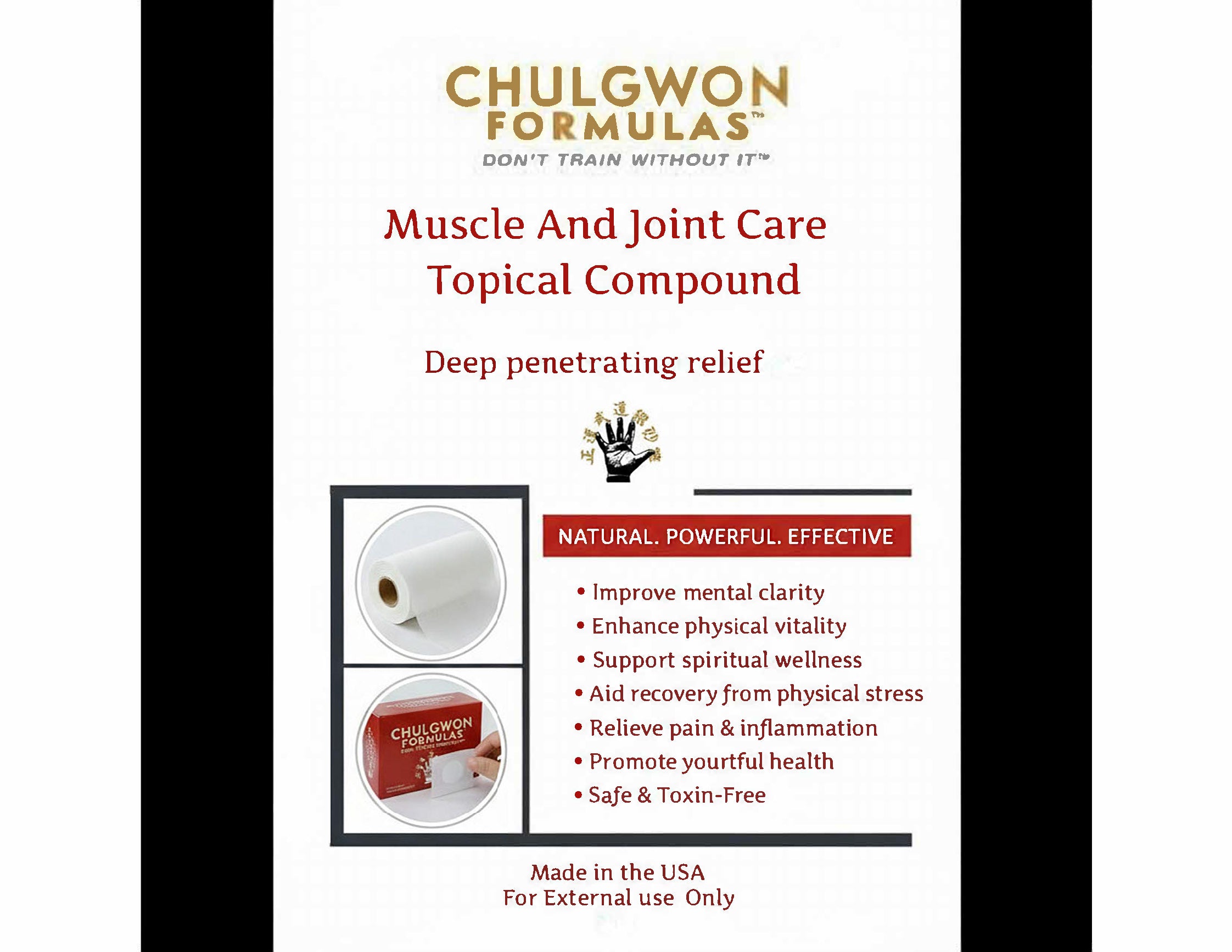 Muscle and Joint Care Topical Compound